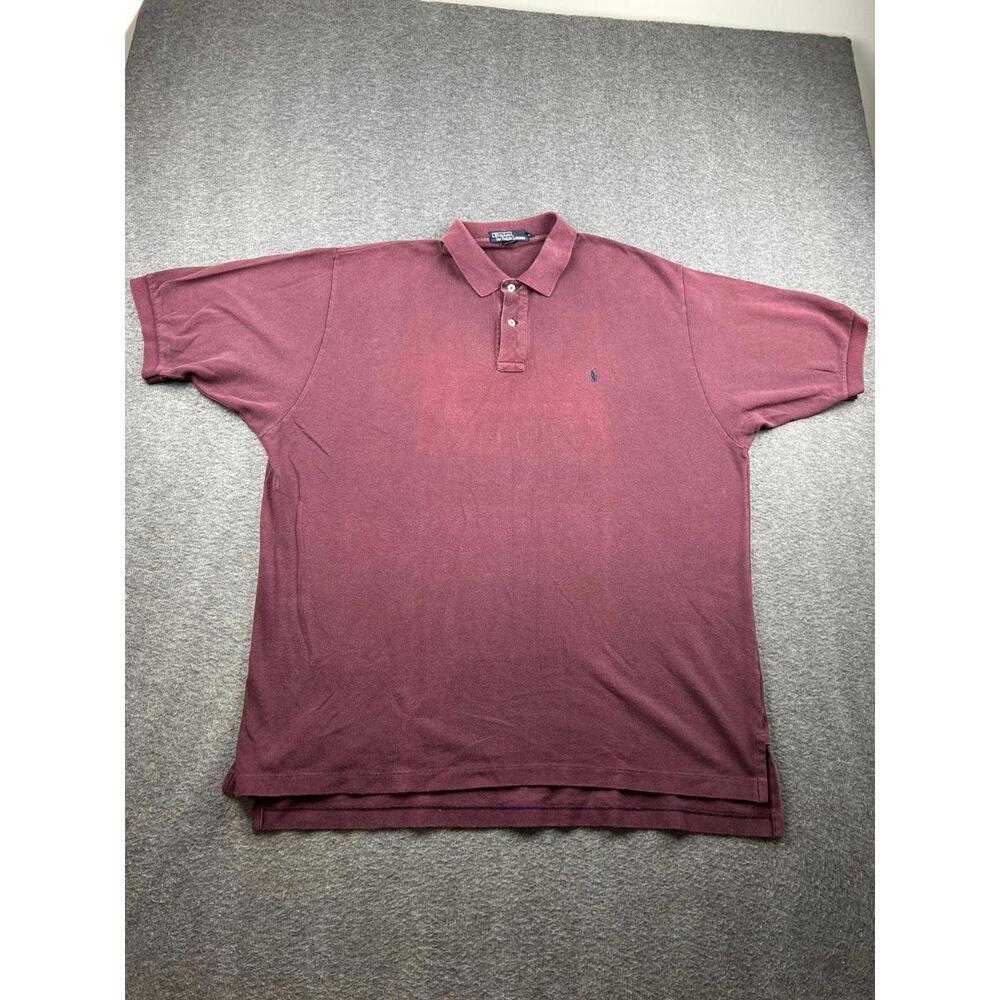 Polo Ralph Lauren Burgundy XXL Cotton Polo Shirt